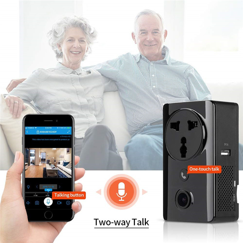 Caméra de surveillance ip 1080p avec charge caméra wifi maison appel onetouch vision nocturne détection de mouvement caméra ip