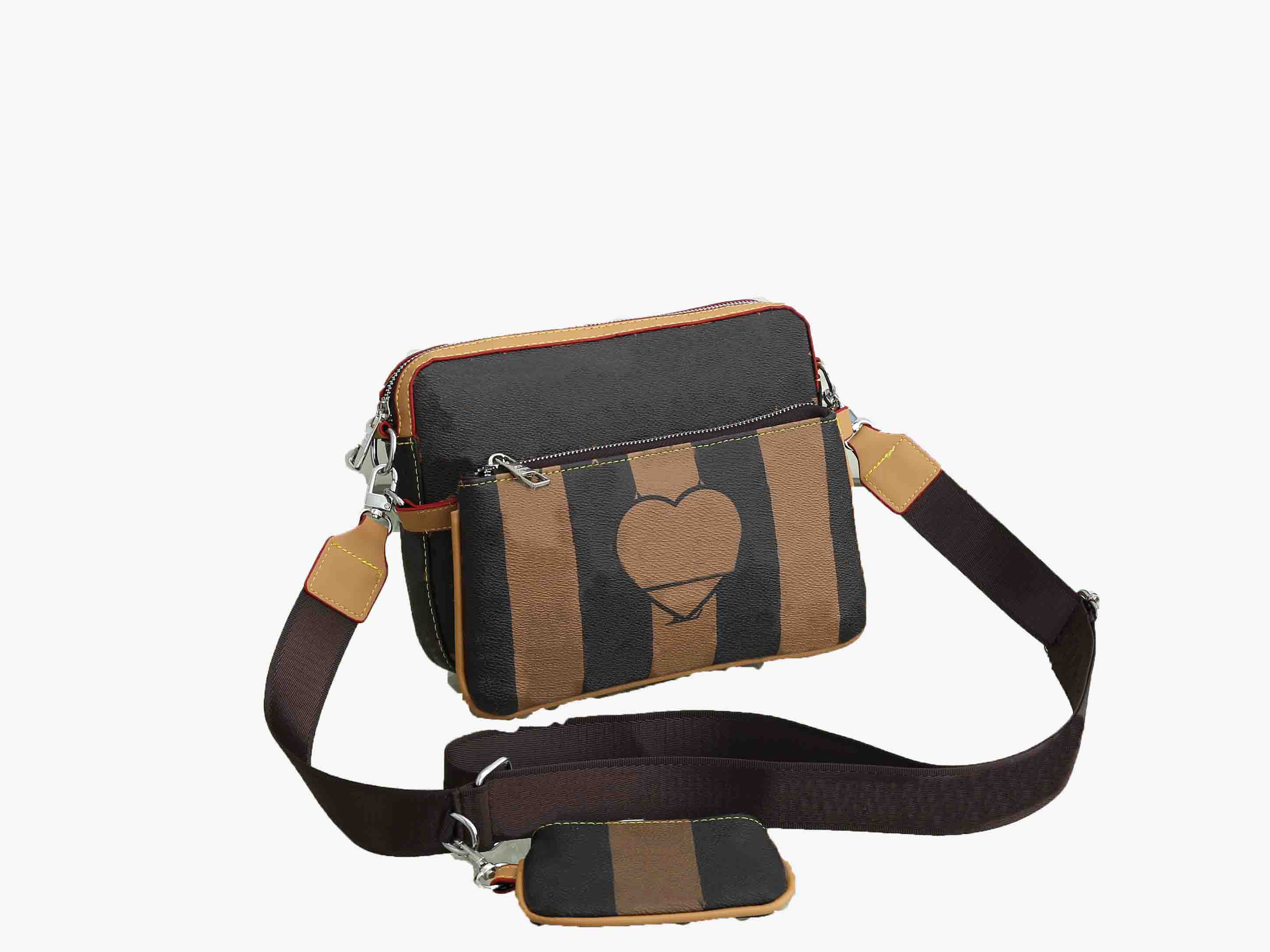 

HH M69443 Luxury designer bags classic Pochette Trio Messenger Handbag famous Mens shoulder bags luxurys designers business men cross body bag 3 piece sets, Add shipping fee