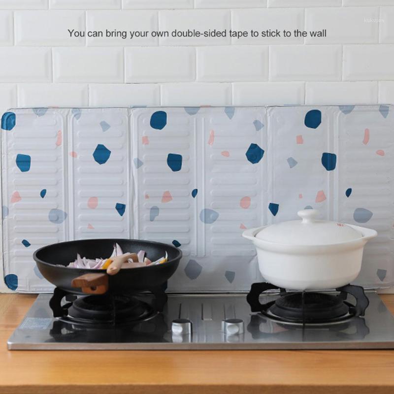 

Kitchen Foldable Gas Stove Oil Baffle Aluminum Plate Kitchen Frying Pan Oil Splash Protection Screen Board Kichen Accessories1