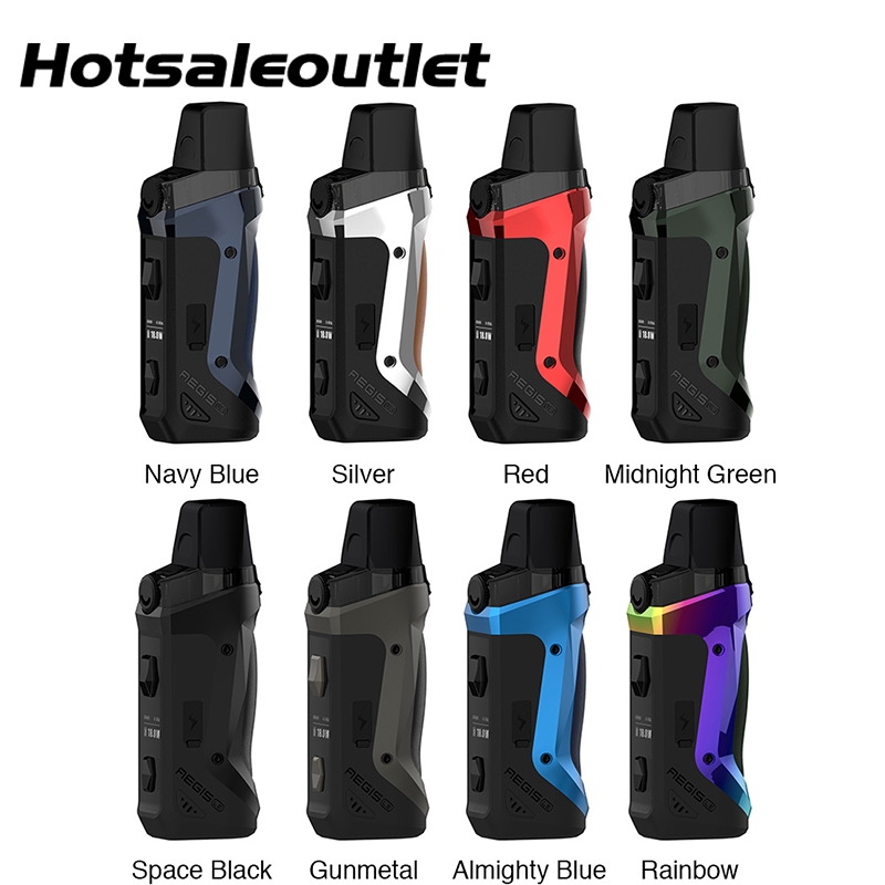 

GeekVape Aegis Boost LE Bonus Kit Built-in 1500mAh Battery 3.7ml Pod Cartridge with 5 Coils designed for MTL and DTL Vaping Original, Space black