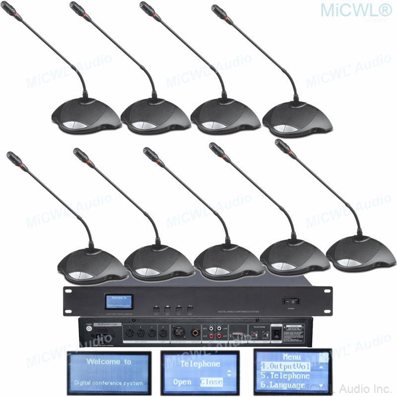 

Hign-end CCS900 Digital Conference Microphone System President Delegate Desktop Gooseneck Built-in speaker Mic MiCWL A351M-A011