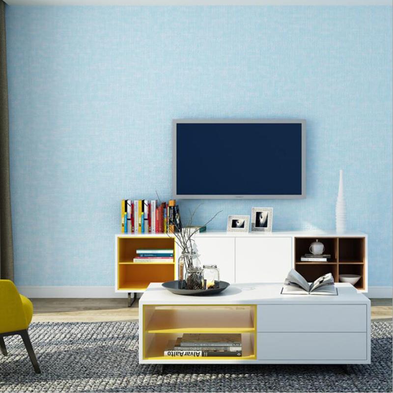 

Solid Color Linen Texture Wallpaper Roll Pink Purple Murals Coffee Shop Wall Paper Bedroom Papier Peint Plain Wallpapers w13, Light yellow