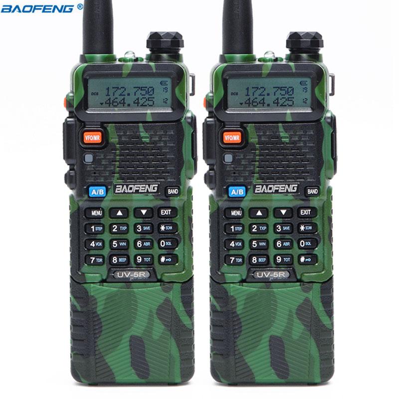 

2PCS Baofeng UV-5R 3800mah Walkie Talkie 5Watts Dual Band UHF 400-520MHz VHF 136-174MHz Two Way Radio Walkie Talkie Ham radio