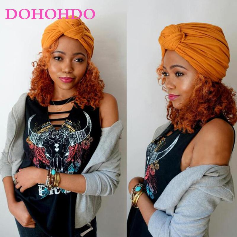 

DOHOHDO Cotton Turban Hats 2020 New Fashion Women 13 Soild Color Black White Red Beige Green Turban Hats Caps For Ladies, Purple