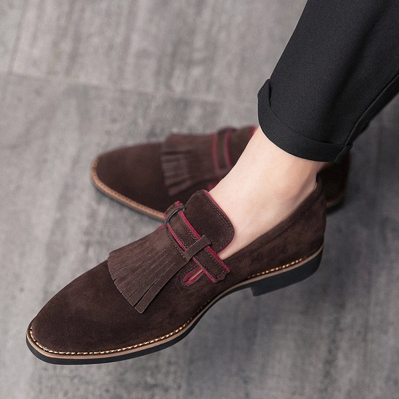 

Men's Loafers Flat Casual Shoes Men Breathable Slip-On Soft Leather party Shoes men Moccasins Zapatos De Hombre big size 48 #Kp2W
