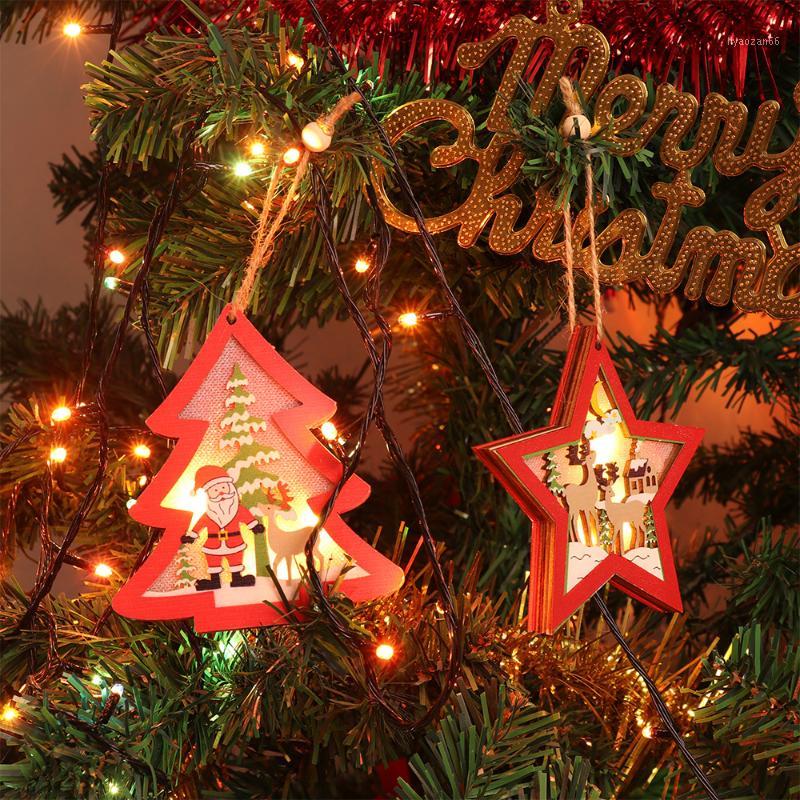 

NEW Christmas Decor Hanging Pendants Xmas LED Light Gift Party Supply Home Festival Drop Ornaments1