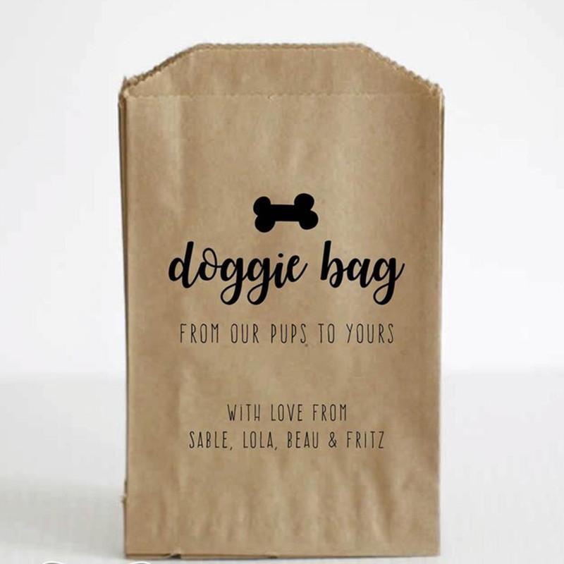 

Custom Wedding Doggie Bags, Doggie Bags, Dog Treat Bags for Wedding, Dog Treat Wedding Favor, Favors, Personalized Favor