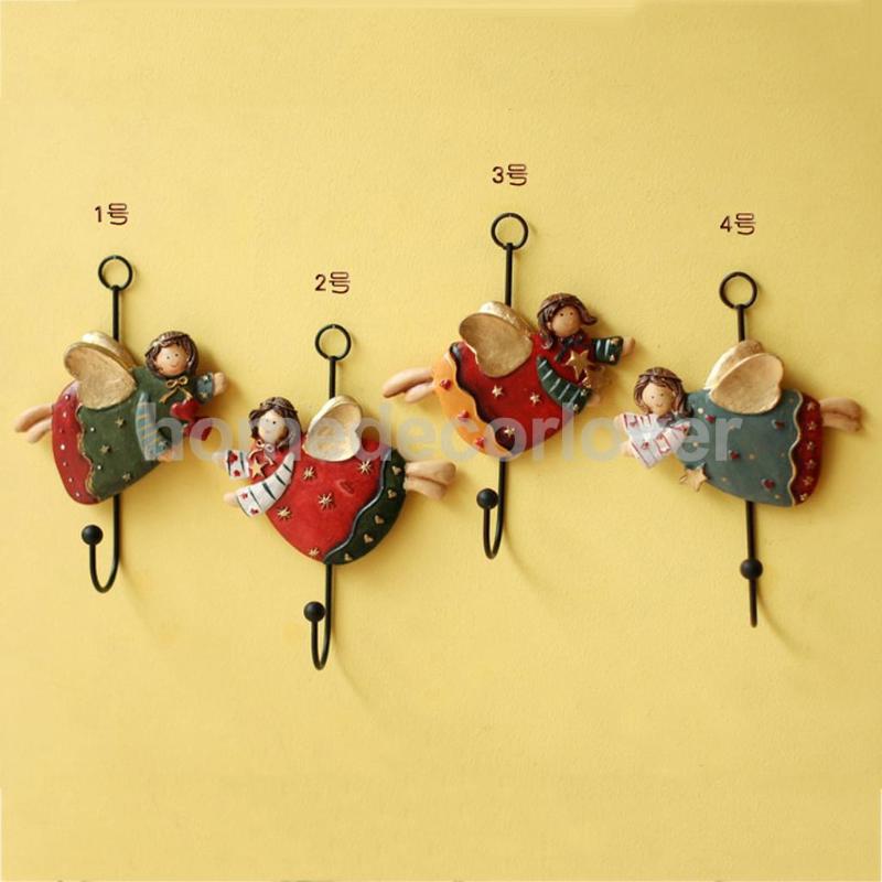 

Novelty Iron Fat Angel Door Wall Mounted Hook Coat Clothes Towel Robe Storage Hanger Vintage Style Decor