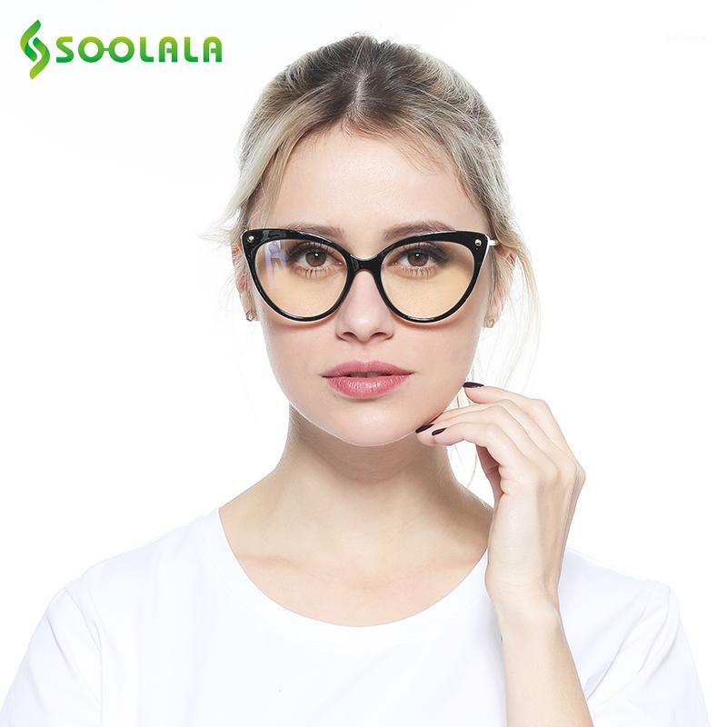 

SOOLALA TR90 Cat Eye Anti Blue Light Reading Glasses Women Cateye Reader Reading Glasses For Sight Presbyopic1