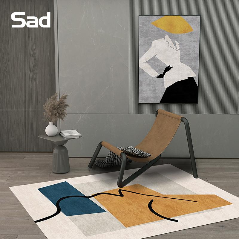 

Nordic Geometric Carpet Large Area Rug Abstract Portrait Morandi Art Carpets for Living Room Bedroom Anti-Slip Floor Mat Tapete, Color9