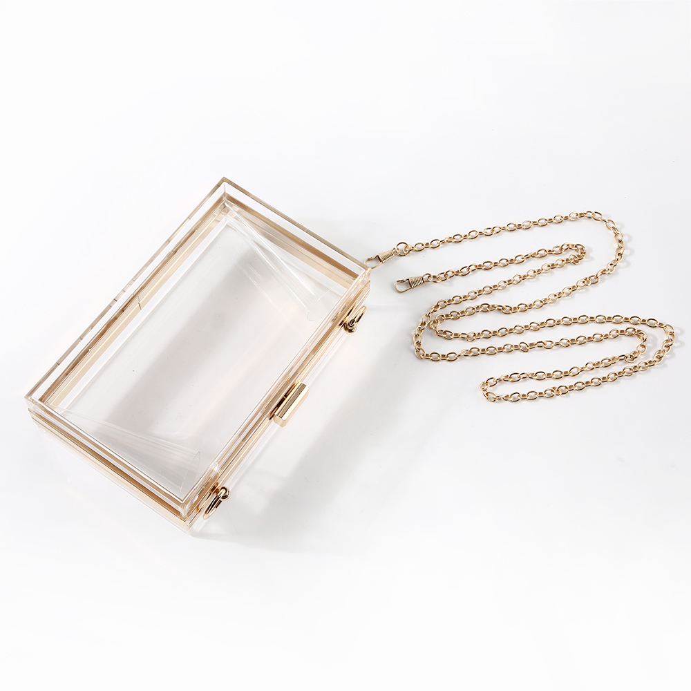 

Bags handbags Acrylic transparent women's off shoulder handbag handbag hand clutch woman bag designer fashion 1 pc a lot super -seller