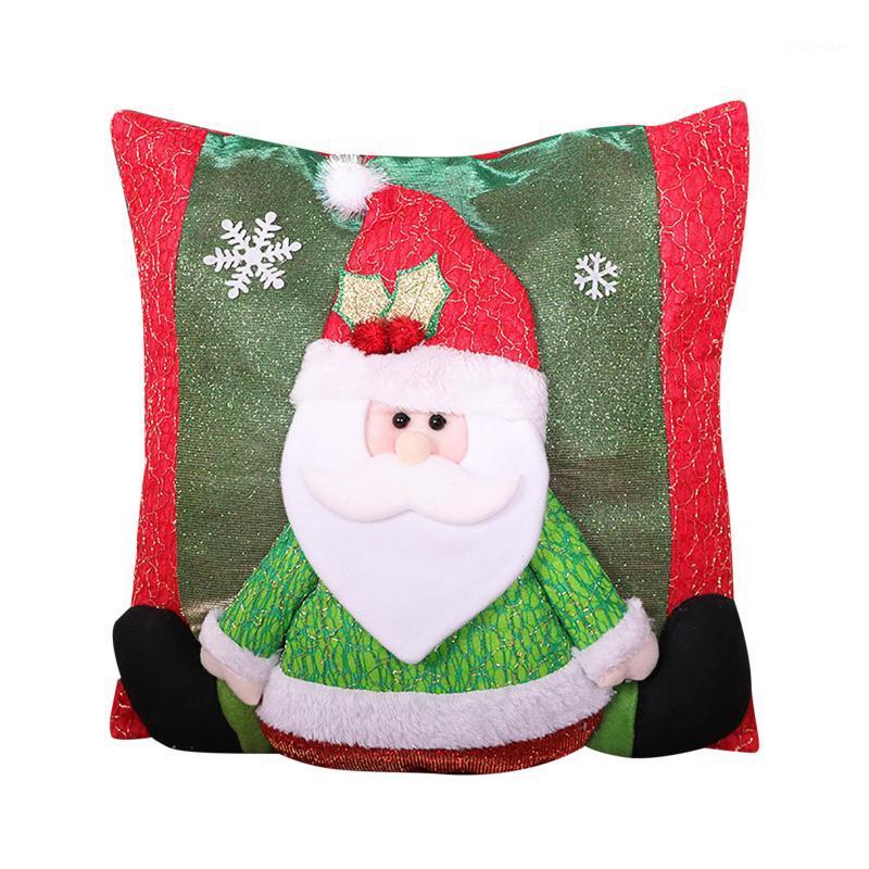 

Cartoon Doll Pillow Case Christmas Pattern Sofa Car Cushion Cover Home Decor1