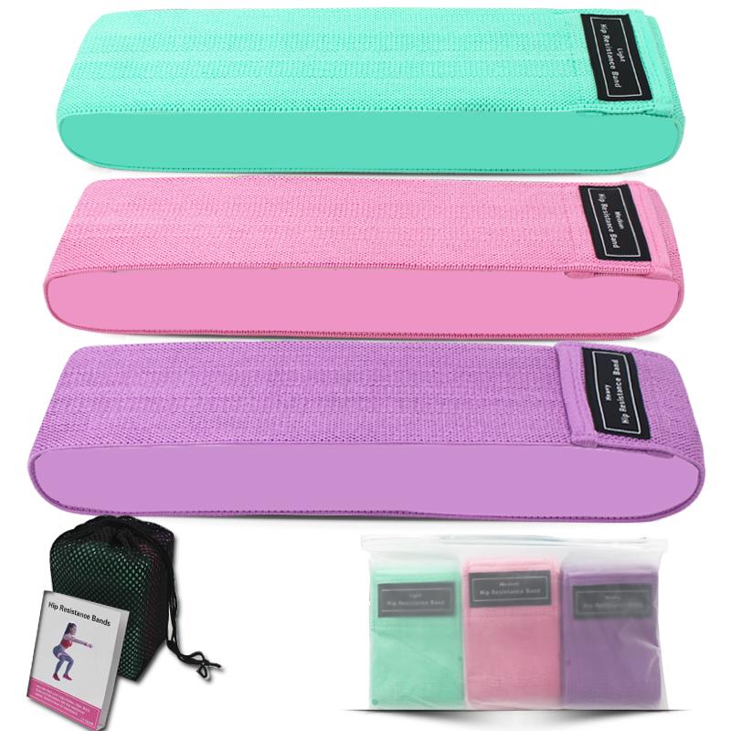 

Yoga stretch band Training Pull Rope For Sports Pilates Hip belt Fitness Hip Loop Resistance Bands Squat belt 3-Piece