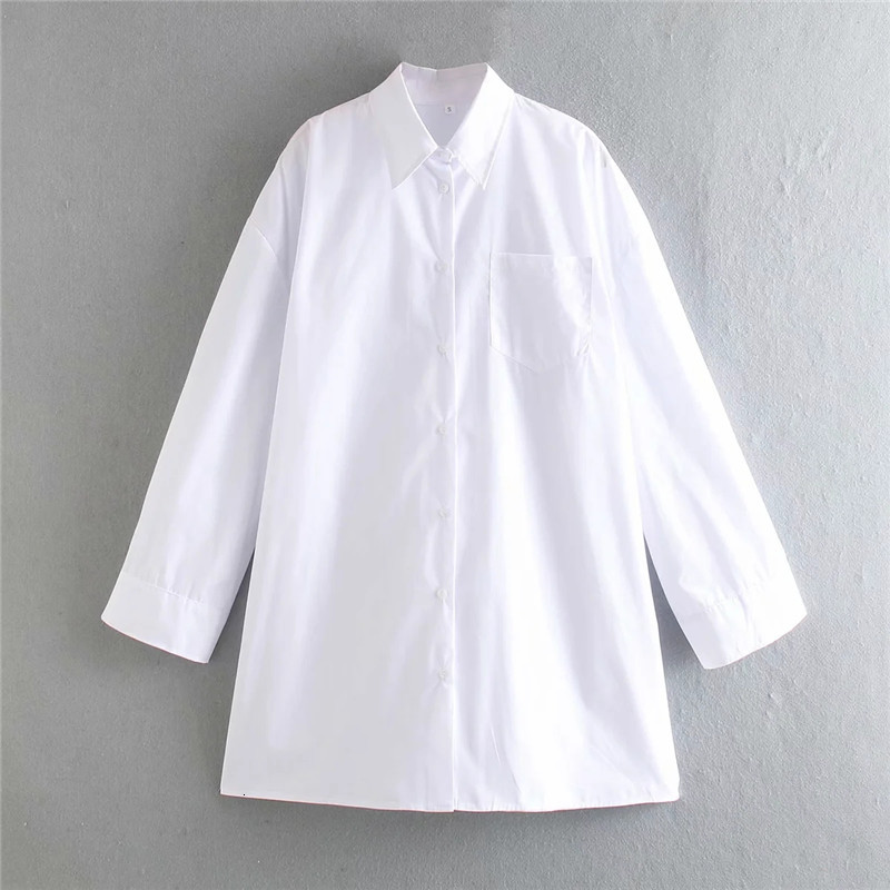 

2021 New Women Shirts Oversize White Shirt Woman Button Up Plus Size Long Sleeve Top Female Collared Casual Blouse Tunic Frnx
