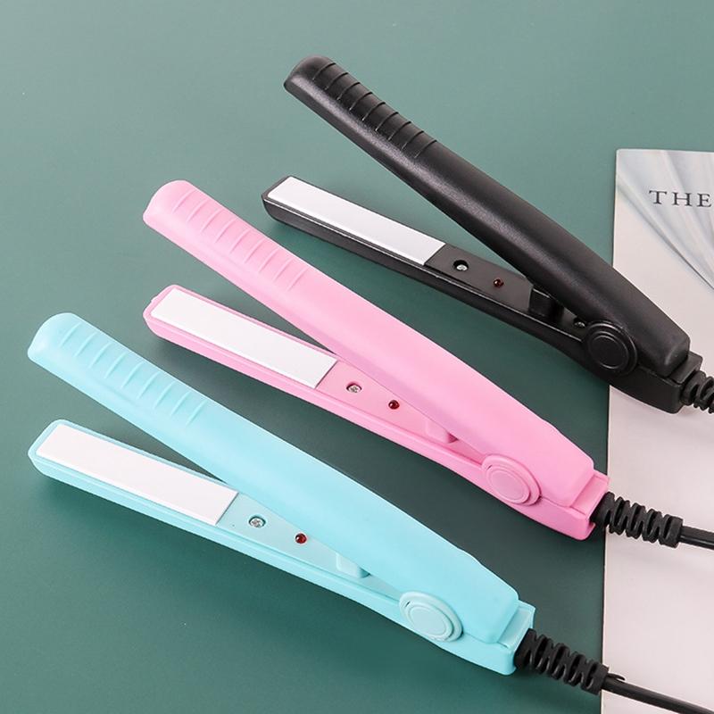 

2020 New Mini Hair Straightener Curling hair clipper Crimper Curling Iron curly iron Straightener Brush Flat