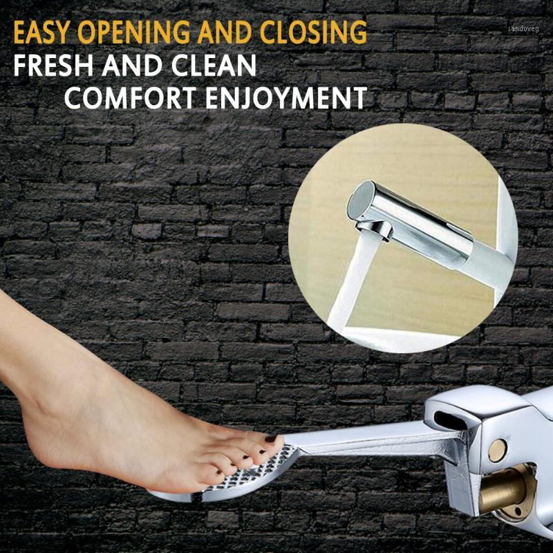 

Faucet Switch Control By Floor Foot Pedal Single Water Tap Basin Faucet Opening Closing Gadget For School Bathroom Accessories1