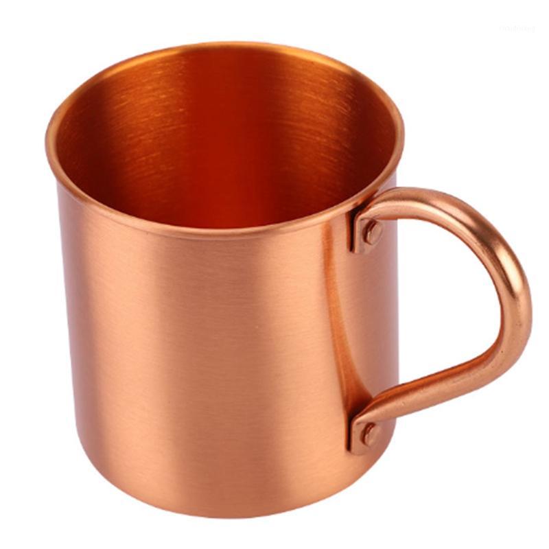 

Pure Copper Moscow Mule Mug Solid Smooth Without Inside Liner For Cocktail Coffee Beer Milk Water Cup Home Bar Drinkware Cool1, Photo color