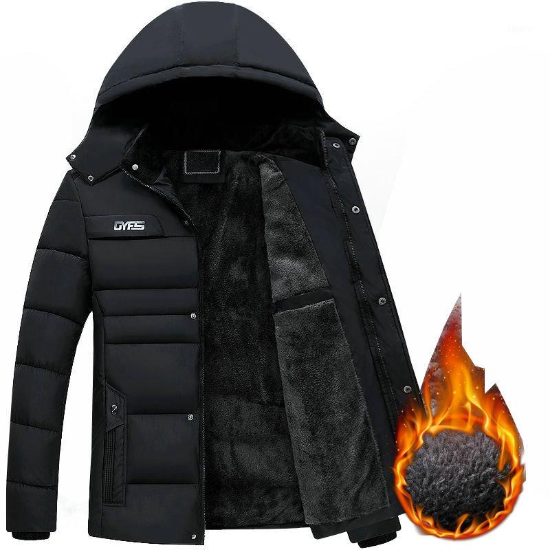 

Men Parkas Coats Winter Male Hooded Jackets Casual Thicken Parka Coat Men's Fashion Waterproof Warm Parkas 2020 New Dropshipping1, Wine red