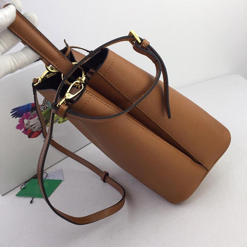 

Designer-luxury handbags purse Panier purse bag genuine leather PA women bucket purse 2019 new model high quality handbag, Brown