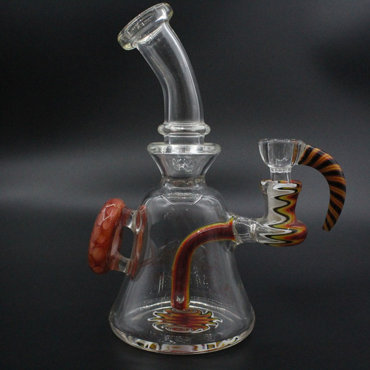

2021 new oil rigs kit real color glass with a free hook bowl 14mm Female joint vacuum stack brosilicate pyrex glass heavy duty