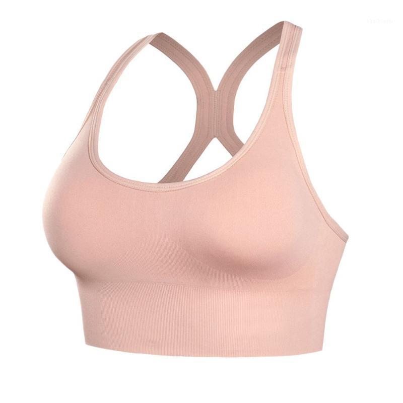 

1PC No Rims Underwear Sports Short Vest Traceless Fitness Bras Breathable Workout Underwear1, Black