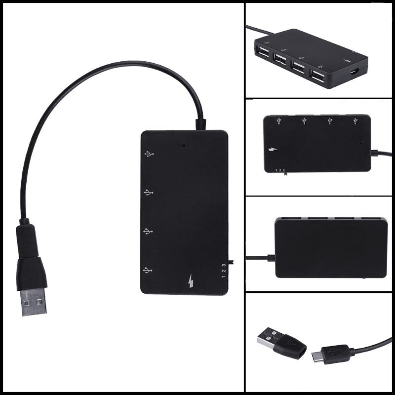 

4 Ports Adapter Cable USB2.0 Support OTG Charging HUB Card Reader For Smartphone Tablet For Android, Windows System HUB 20APR14