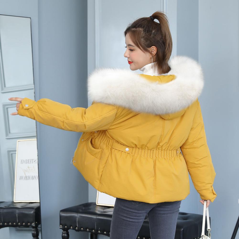 

Women's new fur coat parka 2020 female jacket hot winter jackets woman parkas fashion outerwear, Green a