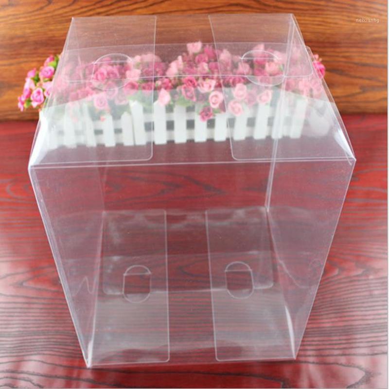 

10PCS Large Clear PVC Box Packaging boxes Wedding Christmas Gift Box Transparent Plastic Gift Boxes1