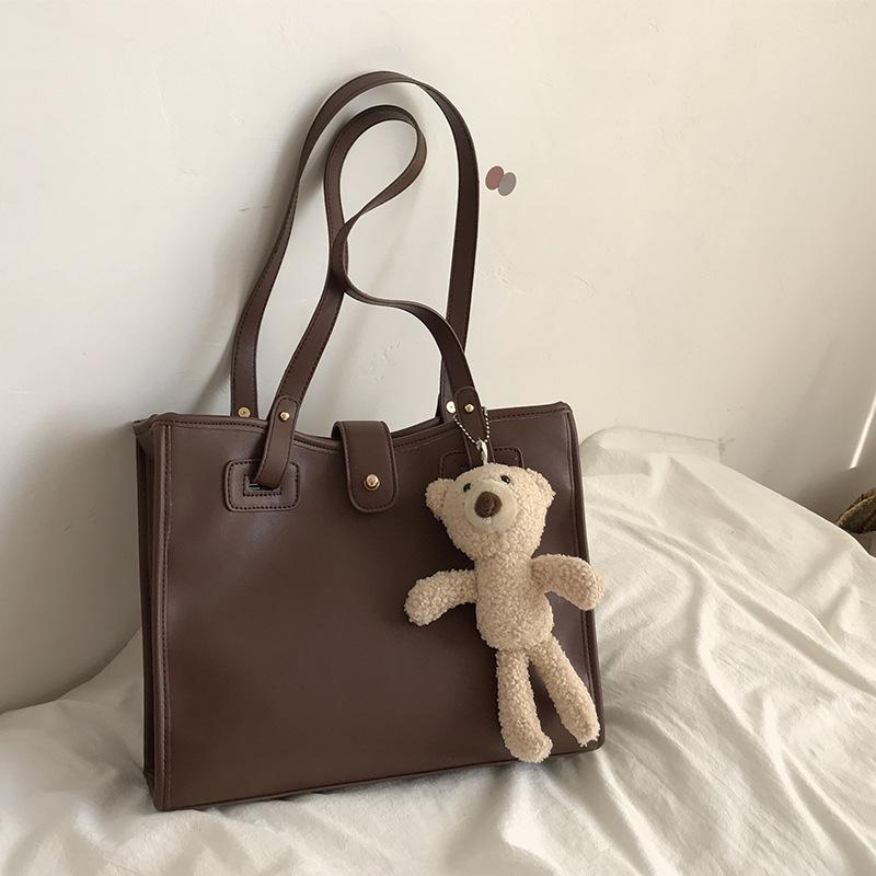 

Korean Large Capacity Tote Shoulder Bag for Women 2021 Leather Brand Lady Crossbody Bag Fashion Luxury Designer Handbags Purses, Beige