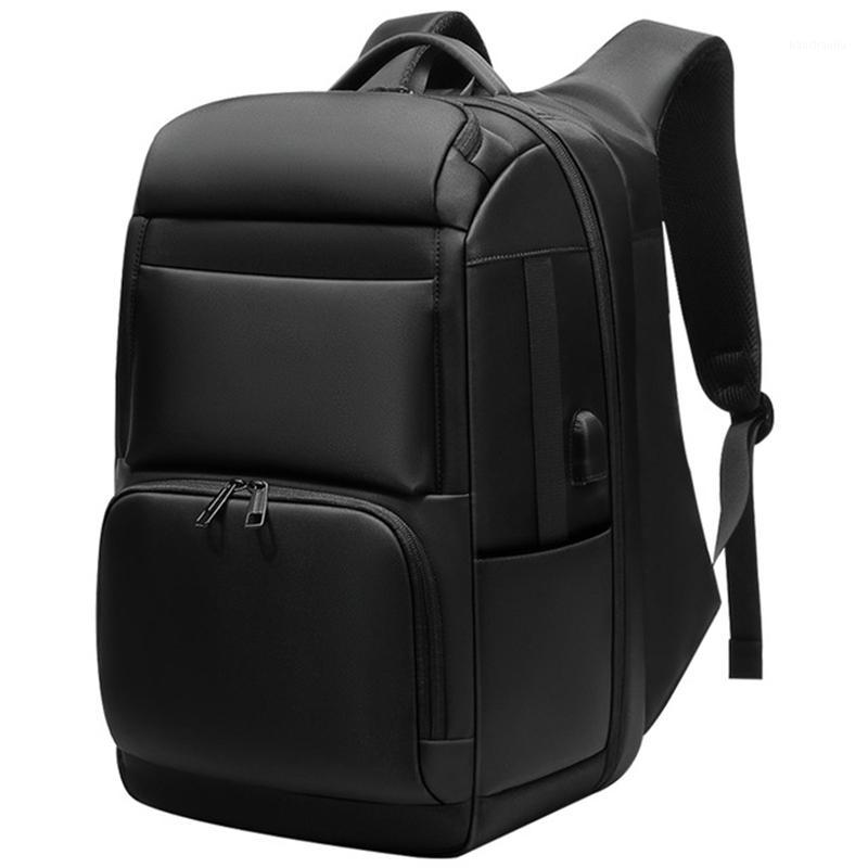 

Men'S Travel Backpack Large Capacity Juvenile Male Anti-Theft Bag Usb Charging Waterproof 17-Inch Computer Backpack1, Black