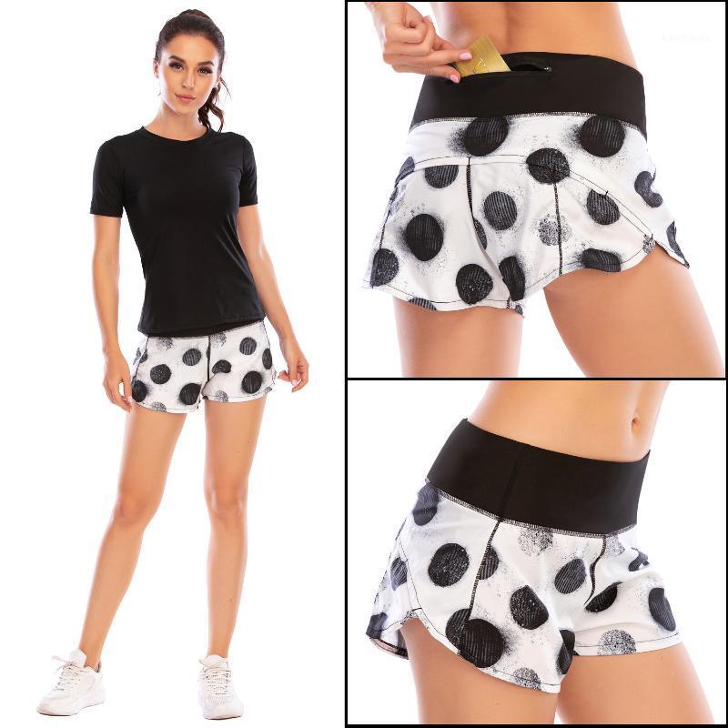 

Quick-Drying Fitness Anti-Exposure Lining Sports Running Training Zipper Fitness Yoga Shorts Female Australia Force 120051