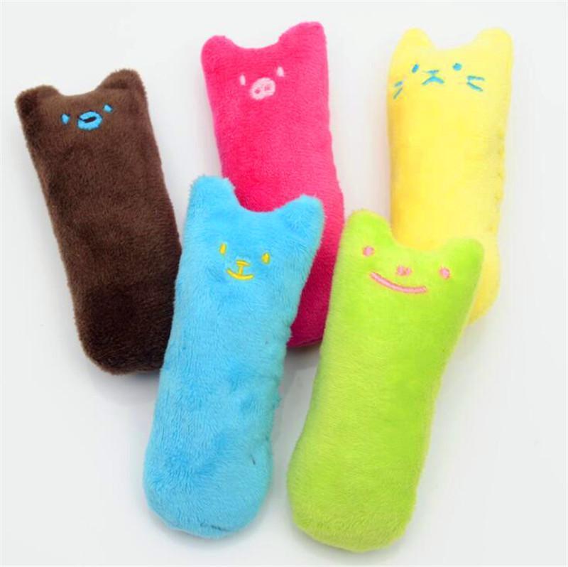 

Teeth Grinding Catnip Toys Funny Interactive Plush Cat Toy Pet Kitten Chewing Toy Thumb Bite Cat mint For Cats Supply1