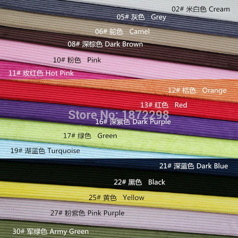 

Free Shipping 2.5 Wales Nylon/ Polyester Corduroy Striped DIY Handmade Fabrics HT-NPCJF-C1, 6 camel