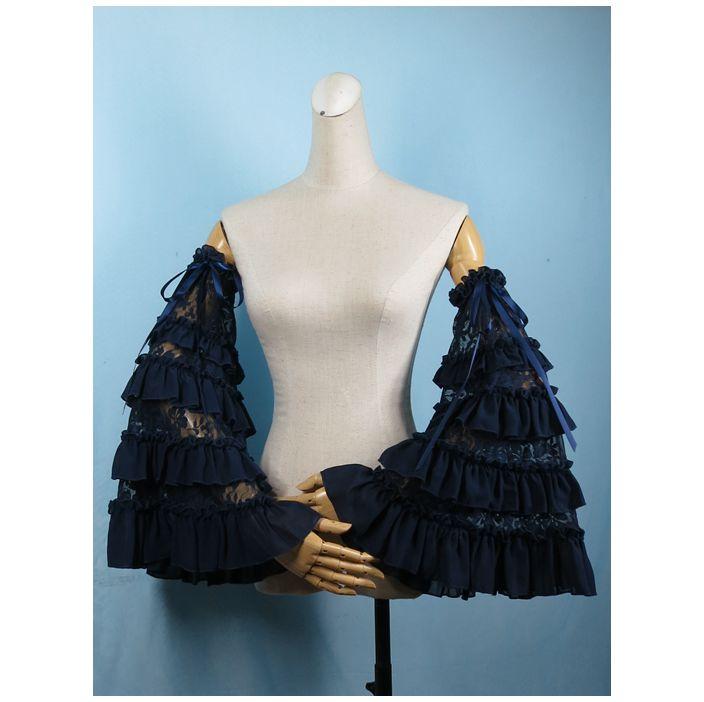 

Women's elegant white black long flare lace glove mesh glove female spring summer sexy sunscreen mesh arm sleeve R3341