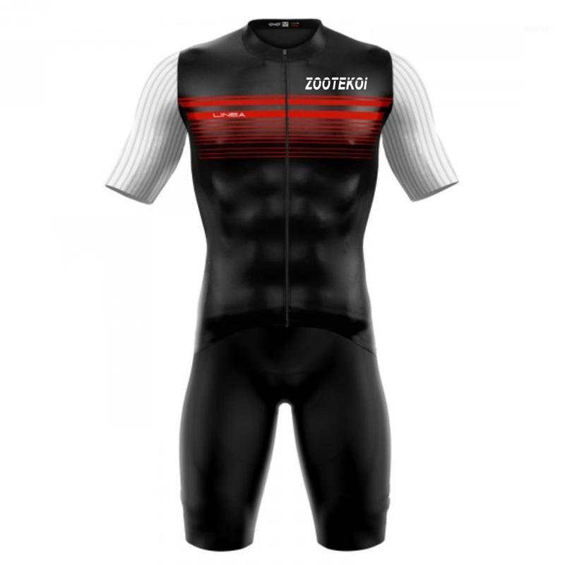 

ZOOTEKOI Body Suit Men Cycling Jersey Set Triathlon Skinsuit Trisuit Short Sleeve Clothing Jumpsuit Maillot ropa ciclismo hombre1