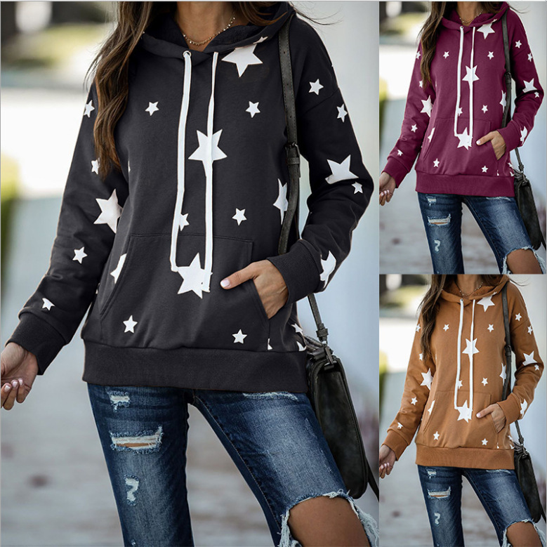 

2021 New Autumn and Hot Top Five Printed Sleeve for Woman DRNQ, Pink