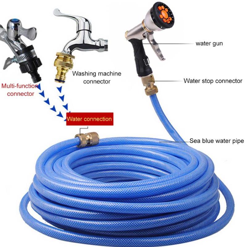 

HOT Garden Hose Nozzle Sprayer High Pressure 9 Adjustable Mode Metal Sprayer for Garden Car Wash LSF, As shown