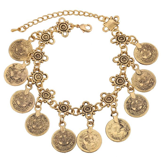 

2020 New Hot Woman Vintage Bracelets Charm Exaggerated 2 Colors Chain Statement Bracelet Jewelry SF-73
