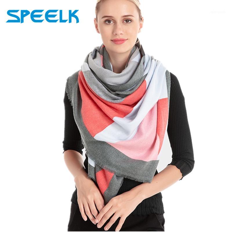 

Brand New Winter Warm Cashmere Scarf Women High Quality Wool Scarves Shawl Female Geometric Lattice Wraps Scarf Wholesale1