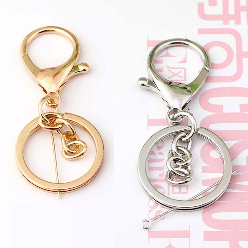 

20Pcs Metal Snap Hook Lobster Clasps Lanyard Keyrings Keychain Jewelry Findings