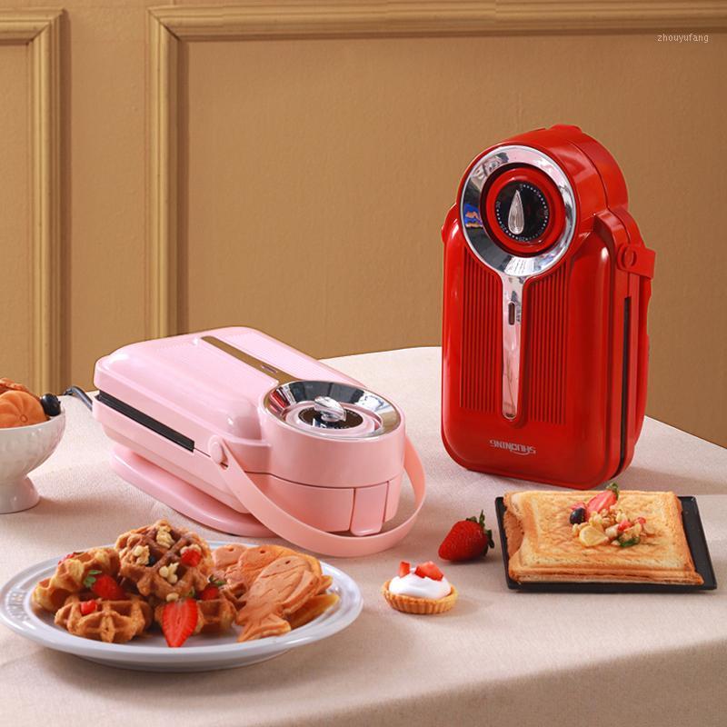 

Electric Sandwich Maker Timing Waffle Maker Toaster Baker Multifunctional Breakfast Machine Takoyaki Pancake Sandwichera 650W1