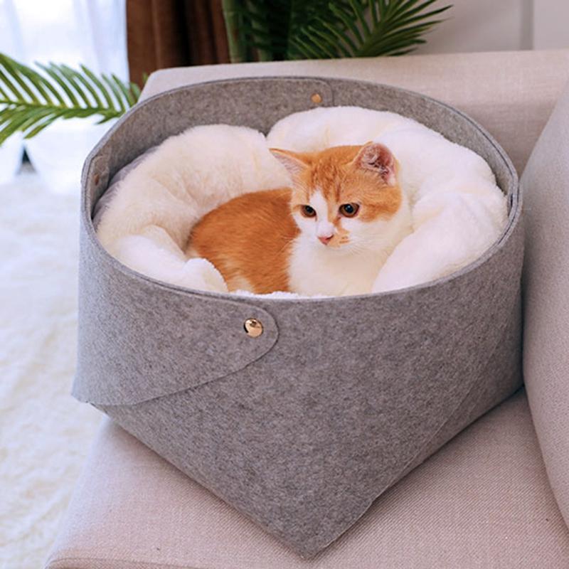 

Cat Basket Pet Dog Bed for Cat Warm Bed Dogs Houses for Cats Pets Products House Puppy Soft Comfortable House