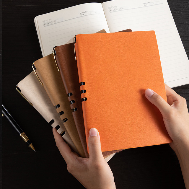 

Softcover Notepads A5 Personal Diary Stationery Products Office Supplies PU Faux Leather Cover File Folder Book
