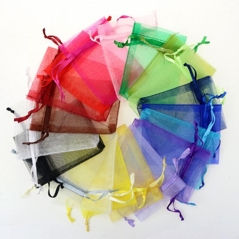 

50pcs 7x9cm 9x12cm Transparent Organza Bags Christmas Halloween Gift Box Packaging Gift Bags Wedding Candy Box Chocolate1