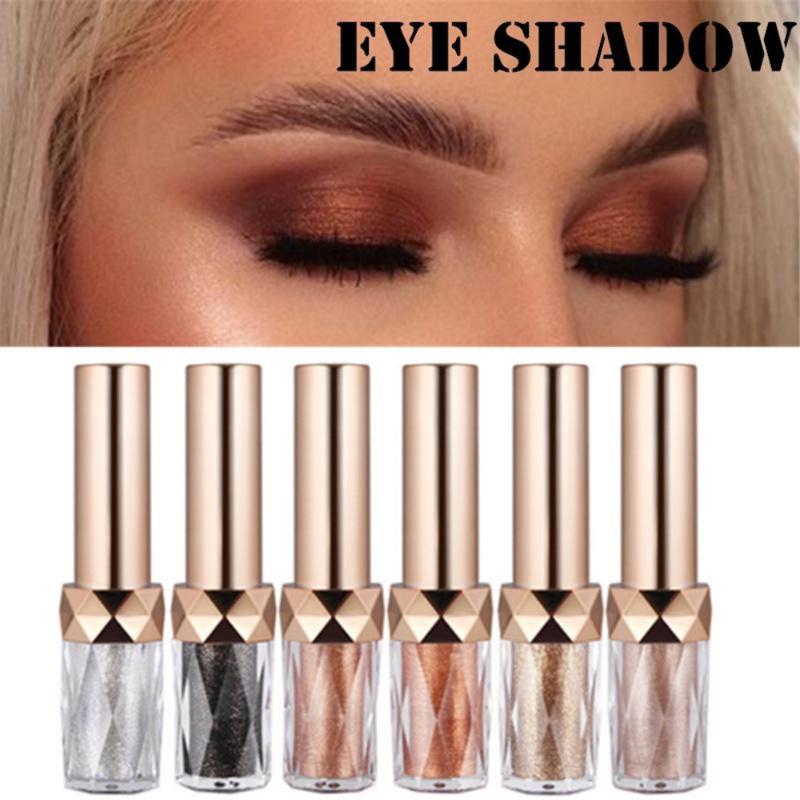 

1PC Glitter Eyeshadow Liquid Diamond Nude Metal Pearlescent Shimmer Shines Long Lasting Waterproof Anti-sweat Eye Makeup Tool
