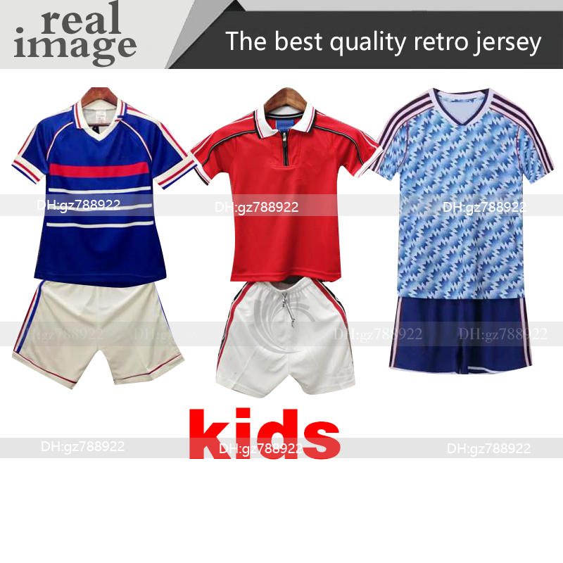 

kids kit Retro Man utd Cantona ZIDANE HENRY Soccer Jersey Argentina 1986 83 98 99 90 92 Beckham Giggs Maradona ancient football shirt, 1986 home