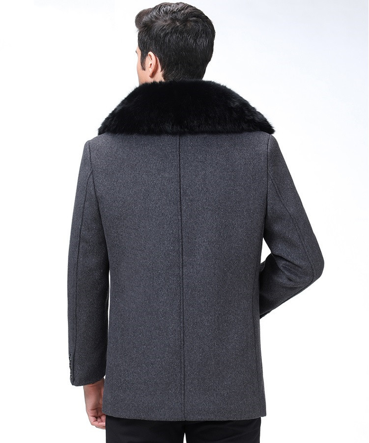 

2021 New Arrival Autumn "-winter Quality Woolen Man Single-breasted Men's Wool Coats, Warm Coat, Plus-size M-xxxl 1B00, Black
