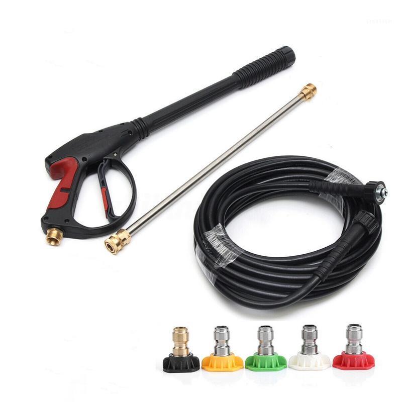 

4000 PSI High Pressure Car Power WasherGun Spray Wand Nozzle Tips Hose Kit1, Black