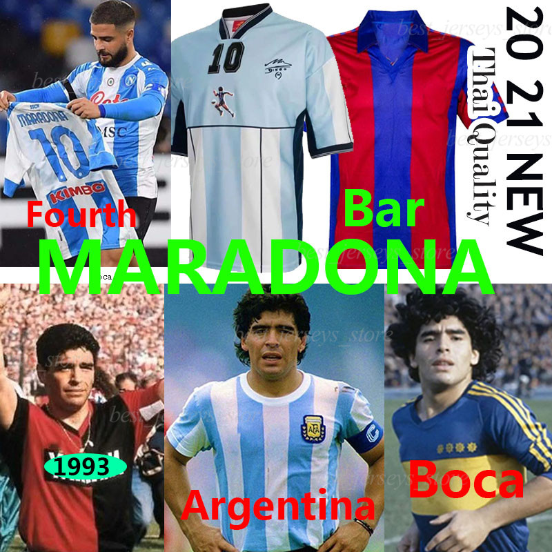 

Maradona Newells Retro soccer jerseys Napoli maglia camiseta napoles maillot naples maradona Argentina boca Juniors Bar Men Kids kits, Saluto maradona