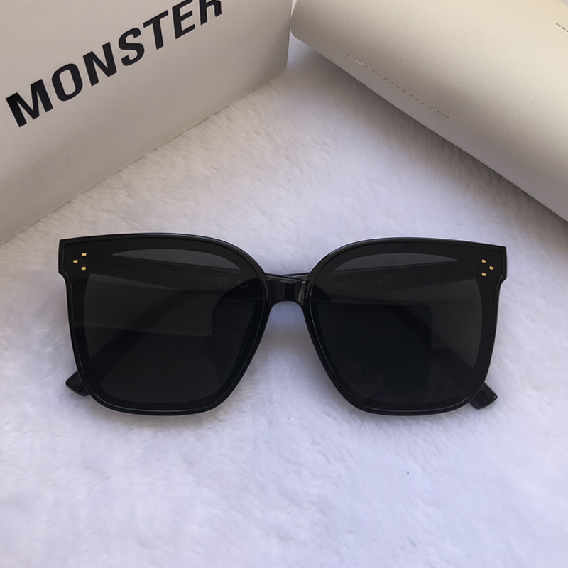 

Women Sunglasses Designer Brand Oversized Gentle 2020 GM Frame Lady Glasses Fashion Her Large Vintage Star Sun Korea Tnves, White;black